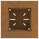 vidaXL Tűzrakó Barna 60 x 60 x 50 cm időjárásálló acél