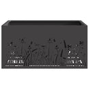 vidaXL Tűzrakó Fekete 60 x 60 x 30 cm Acél