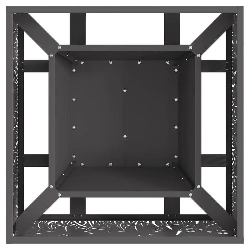 vidaXL Tűzrakó Fekete 60 x 60 x 30 cm Acél