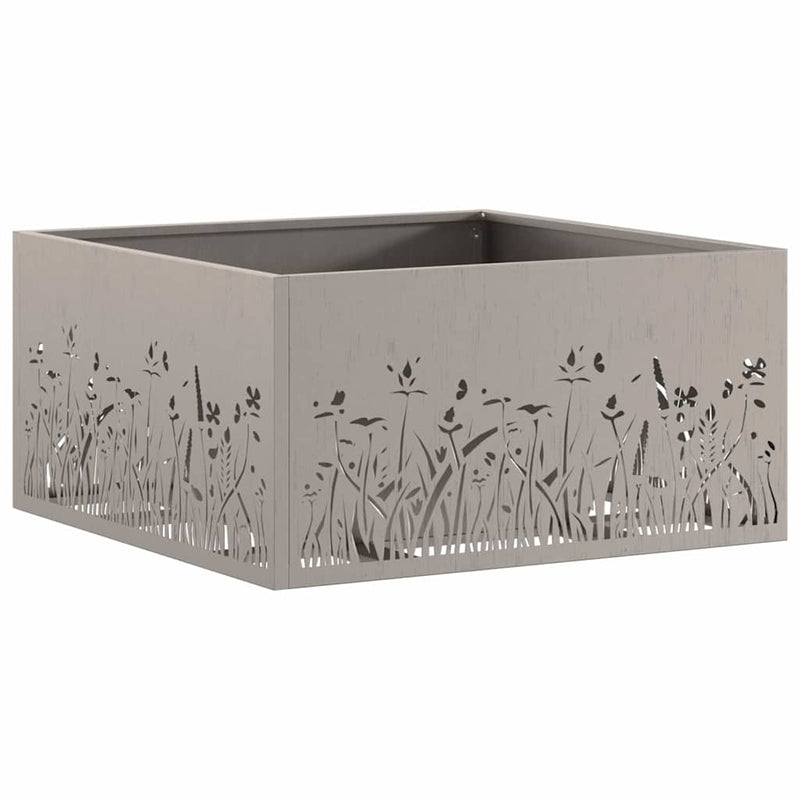 vidaXL Tűzrakó Barna 60 x 60 x 30 cm Acél