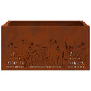 vidaXL Tűzrakó Barna 60 x 60 x 30 cm Időjárásálló acél
