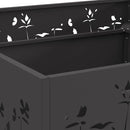 vidaXL Tűzrakó Fekete 80 x 80 x 30 cm Acél