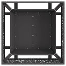 vidaXL Tűzrakó Fekete 80 x 80 x 30 cm Acél