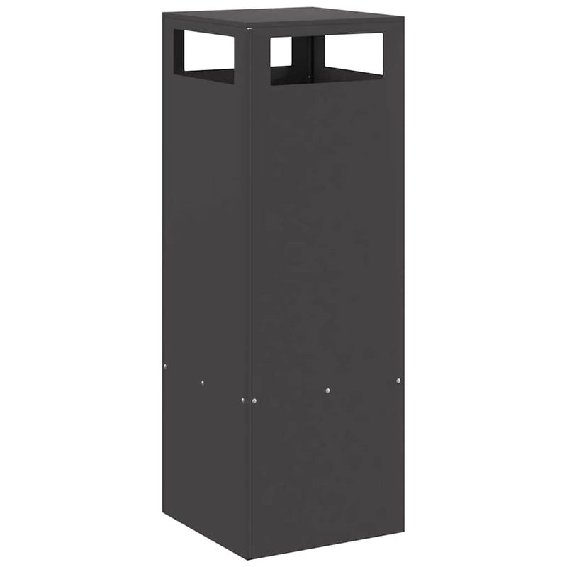 vidaXL Tűzrakó Fekete 35 x 35 x 100 cm Acél