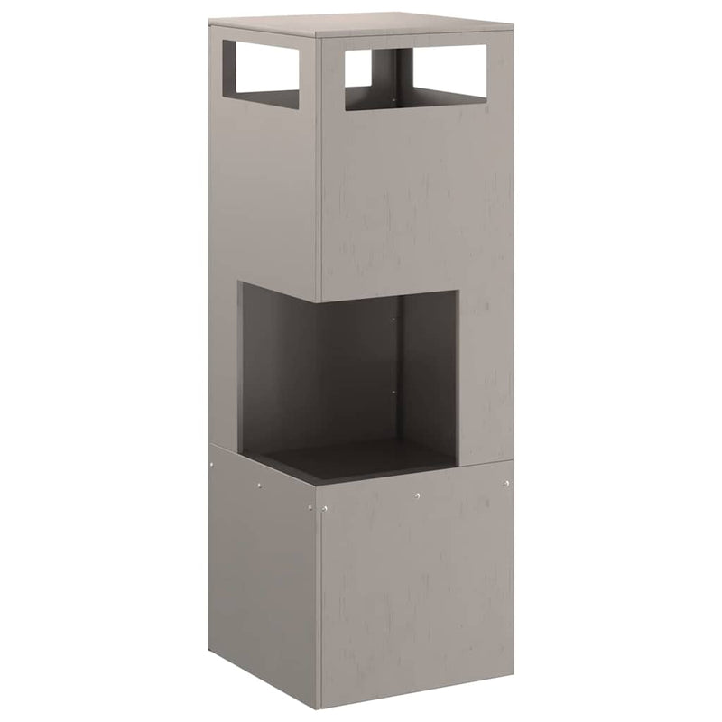 vidaXL Tűzrakó Barna 35 x 35 x 100 cm Acél