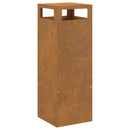 vidaXL Tűzrakó Barna 35 x 35 x 100 cm Acél