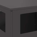 vidaXL Tűzrakó Fekete 50 x 50 x 100 cm Acél