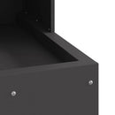 vidaXL Tűzrakó Fekete 50 x 50 x 100 cm Acél