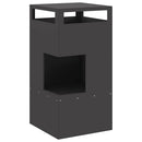 vidaXL Tűzrakó Fekete 50 x 50 x 100 cm Acél