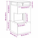 vidaXL Tűzrakó Fekete 50 x 50 x 100 cm Acél