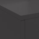 vidaXL Tűzrakó Fekete 60 x 40 x 96 cm Acél