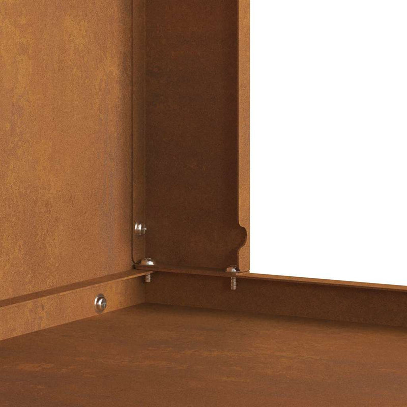 vidaXL Tűzrakó Barna 60 x 40 x 96 cm Acél