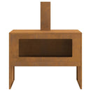 vidaXL Tűzrakó Barna 80 x 50 x 96 cm Acél