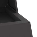 vidaXL Tűzrakó Fekete 60 x 35 x 100 cm Acél