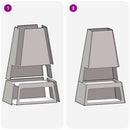 vidaXL Tűzrakó Fekete 60 x 35 x 100 cm Acél