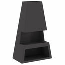 vidaXL Tűzrakó Fekete 60 x 35 x 100 cm Acél