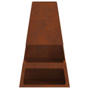 vidaXL Tűzrakó Barna 60 x 35 x 100 cm Időjárásálló acél