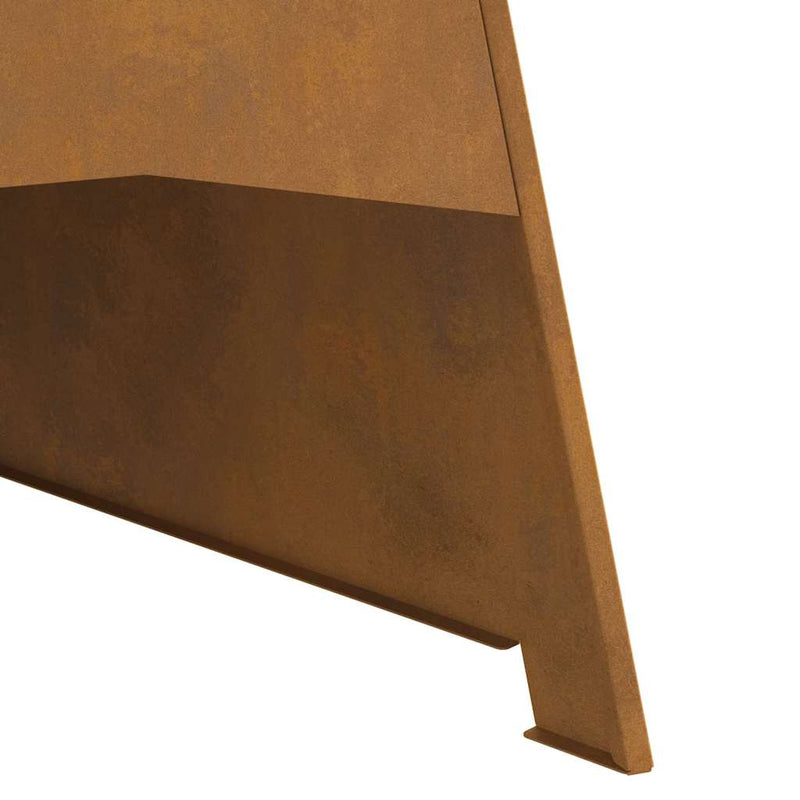 vidaXL Tűzrakó Barna 50 x 50 x 95 cm Acél