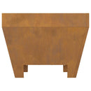 vidaXL Tűzrakó Barna 50 x 50 x 38 cm Acél