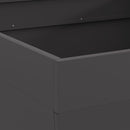 vidaXL Tűzrakó Fekete 80 x 80 x 43 cm Acél