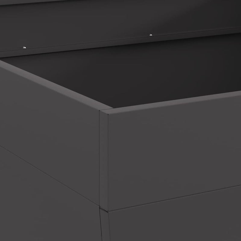 vidaXL Tűzrakó Fekete 80 x 80 x 43 cm Acél