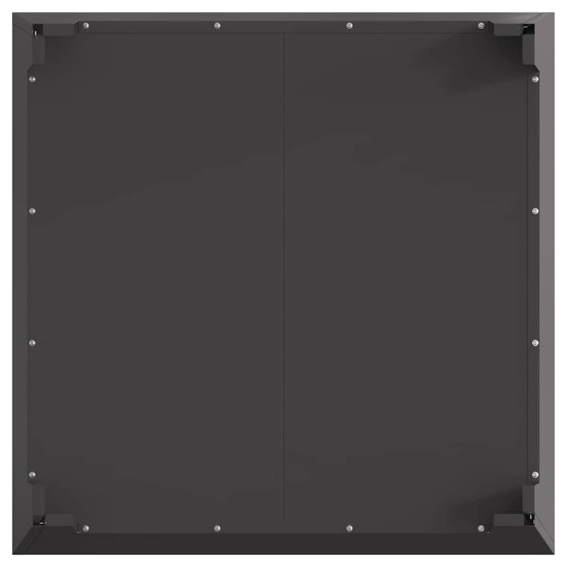 vidaXL Tűzrakó Fekete 80 x 80 x 43 cm Acél