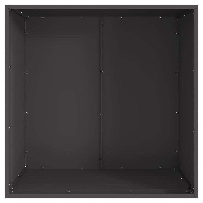 vidaXL Tűzrakó Fekete 80 x 80 x 43 cm Acél