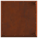 vidaXL Tűzrakó Barna 80 x 80 x 43 cm Időjárásálló acél