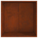 vidaXL Tűzrakó Barna 80 x 80 x 43 cm Időjárásálló acél