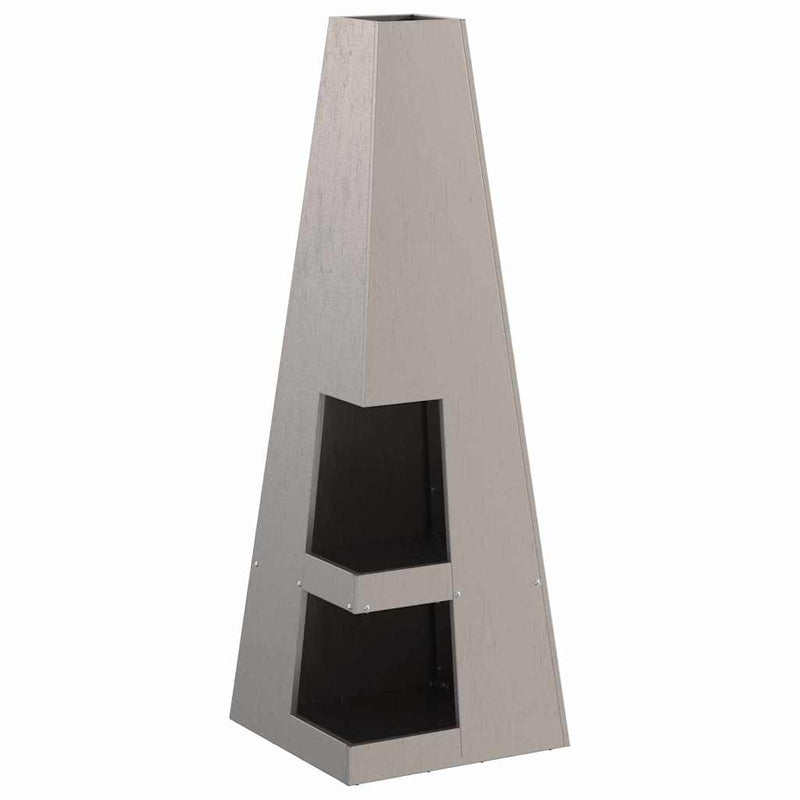 vidaXL Tűzrakó Barna 35 x 35 x 100 cm Acél