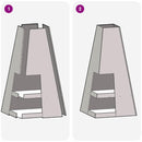 vidaXL Tűzrakó Fekete 50 x 50 x 100 cm Acél