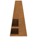 vidaXL Tűzrakó Barna 50 x 50 x 100 cm Acél