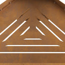 vidaXL Tűzrakó Barna 50 x 43 x 52 cm Acél