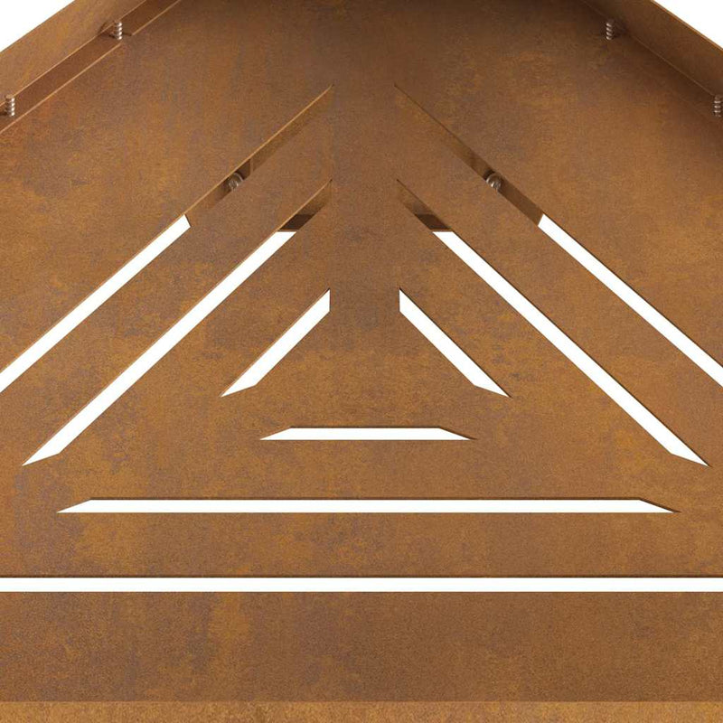 vidaXL Tűzrakó Barna 50 x 43 x 52 cm Acél