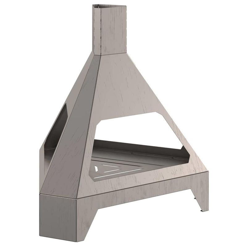 vidaXL Tűzrakó Barna 50 x 43 x 52 cm Acél