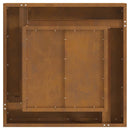 vidaXL Tűzrakó Barna 60 x 60 x 30 cm Acél