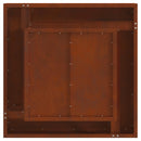 vidaXL Tűzrakó Barna 60 x 60 x 30 cm Időjárásálló acél
