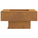 vidaXL Tűzrakó Barna 60 x 60 x 30 cm Acél