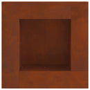 vidaXL Tűzrakó Barna 60 x 60 x 30 cm Időjárásálló acél
