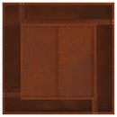 vidaXL Tűzrakó Barna 80 x 80 x 40 cm Időjárásálló acél