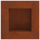 vidaXL Tűzrakó Barna 80 x 80 x 40 cm Időjárásálló acél