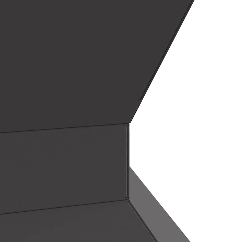 vidaXL Tűzrakó Fekete 50 x 50 x 40 cm Acél