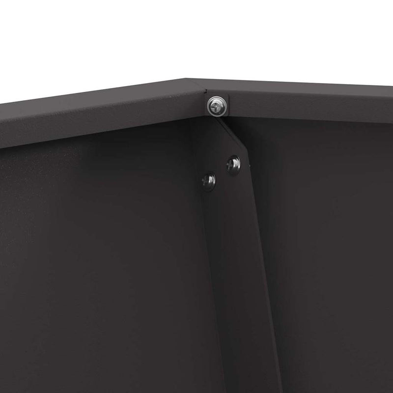 vidaXL Tűzrakó Fekete 50 x 50 x 40 cm Acél