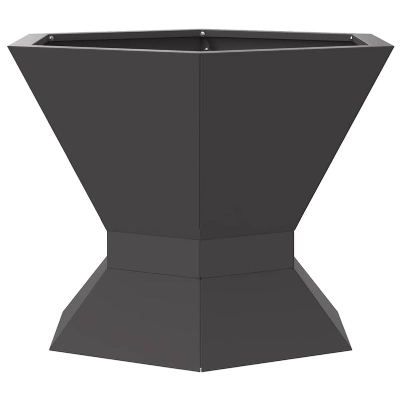 vidaXL Tűzrakó Fekete 50 x 50 x 40 cm Acél