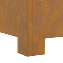 vidaXL Tűzrakó Barna 60 x 60 x 30 cm Acél