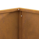 vidaXL Tűzrakó Barna 60 x 60 x 30 cm Acél