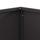 vidaXL Tűzrakó Fekete 80 x 80 x 40 cm Acél