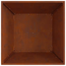 vidaXL Tűzrakó Barna 80 x 80 x 40 cm Időjárásálló acél