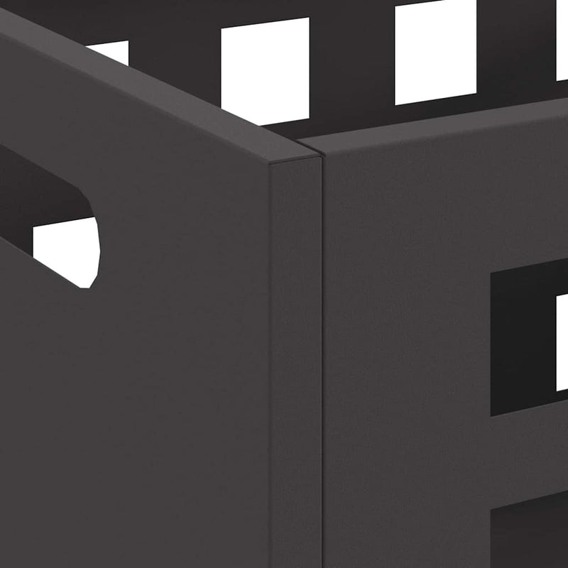 vidaXL Tűzrakó Fekete 50 x 30 x 40 cm Acél