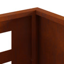 vidaXL Tűzrakó Barna 50 x 30 x 40 cm Acél